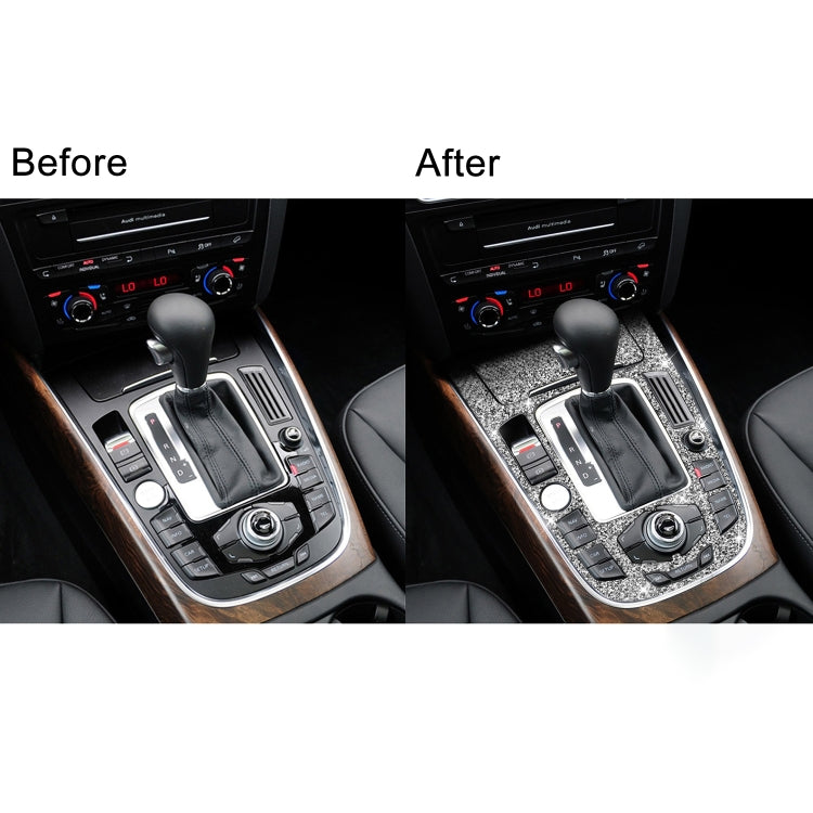 For Audi A4L / A5 / Q5 Car Gear Panel D Diamond Decoration Sticker, Left and Right Drive - Car Interior Mouldings by PMC TechLife | Online Shopping South Africa | PMC TechLife | Buy Now Pay Later Mobicred