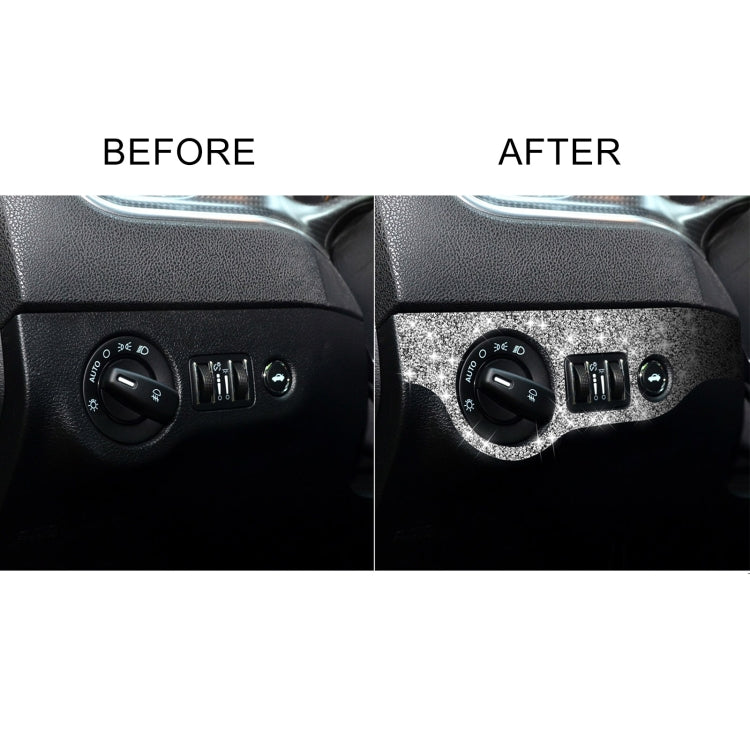 For Dodge Charger 2011-2014 Car Headlight Switch Diamond Decorative Sticker, Left-hand Drive - Car Interior Mouldings by PMC TechLife | Online Shopping South Africa | PMC TechLife | Buy Now Pay Later Mobicred