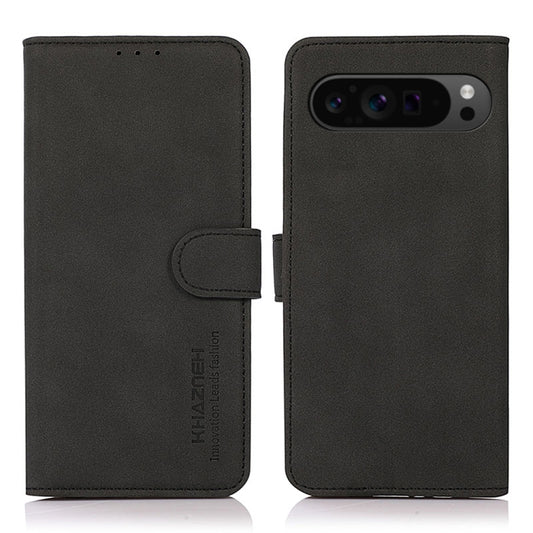 For Google Pixel 9 Pro KHAZNEH Matte Texture Leather Phone Case(Black) - Google Cases by PMC Jewellery | Online Shopping South Africa | PMC Jewellery | Buy Now Pay Later Mobicred