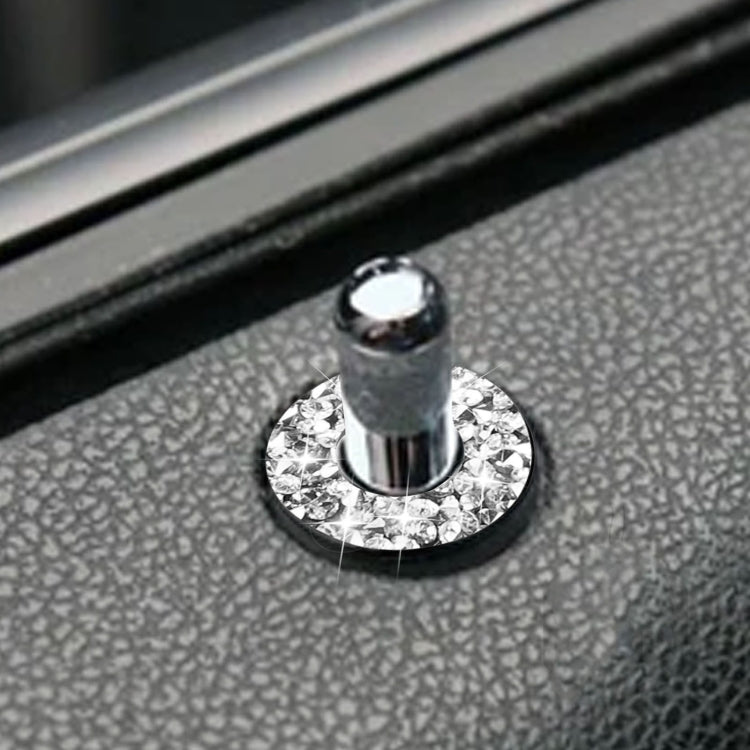 For Dodge Charger 2011-2014 Car Door Lock Ring Diamond Decorative Sticker, Left-hand Drive - Car Interior Mouldings by PMC TechLife | Online Shopping South Africa | PMC TechLife | Buy Now Pay Later Mobicred