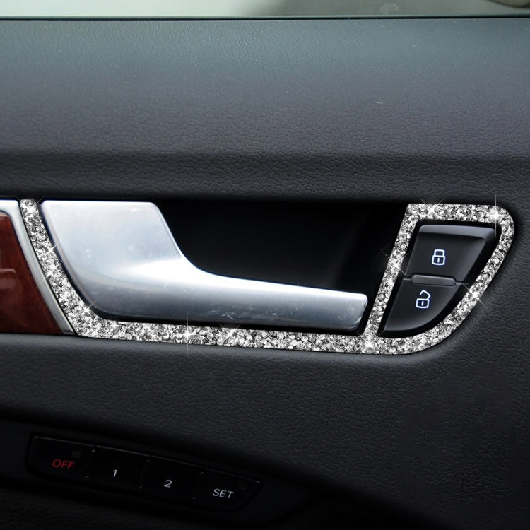 For Audi A4 / A5 / Q5 Car Door Inner Handle Frame Diamond Decoration Sticker, Left and Right Drive - free shipping - PMC TechLife - Order now!