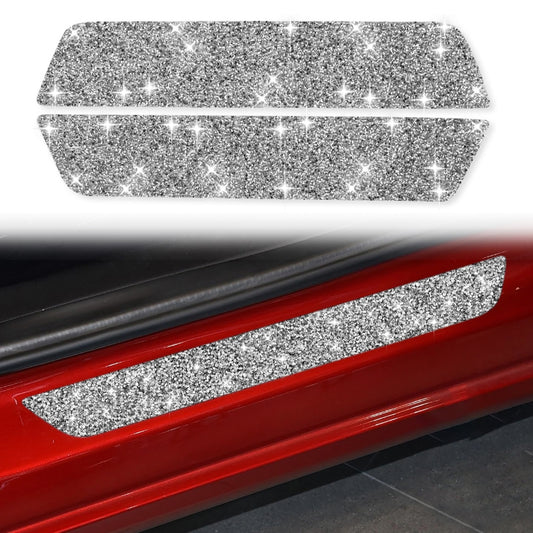 For Tesla Model 3 Car Rear Door Sill Strip Diamond Sticker,Left and Right Drive Universal - Car Interior Mouldings by PMC Jewellery | Online Shopping South Africa | PMC Jewellery | Buy Now Pay Later Mobicred