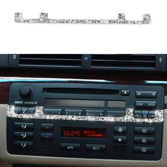 For BMW Series 3 E46 1998-2005 Car Center Control Panel Middle Diamond Decoration Sticker, Left and Right Drive - Car Interior Mouldings by PMC Jewellery | Online Shopping South Africa | PMC Jewellery | Buy Now Pay Later Mobicred