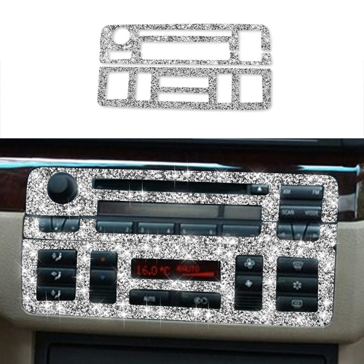 For BMW Series 3 E46 1999-2004 3pcs Car Center Control Panel Diamond Decoration Sticker, Left and Right Drive - Car Interior Mouldings by PMC TechLife | Online Shopping South Africa | PMC TechLife | Buy Now Pay Later Mobicred