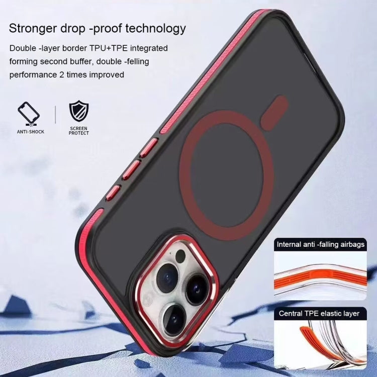 For iPhone 12 / 12 Pro Two-color Frosted MagSafe Magnetic Phone Case(Grey) - iPhone 12 / 12 Pro Cases by PMC TechLife | Online Shopping South Africa | PMC TechLife