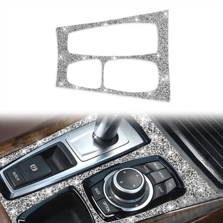 For BMW X5 E70 2008-2013 / X6 E71 2009-2014 Car Gear Panel Diamond Decoration Sticker, High Configuration Left Drive - Car Interior Mouldings by PMC Jewellery | Online Shopping South Africa | PMC Jewellery | Buy Now Pay Later Mobicred