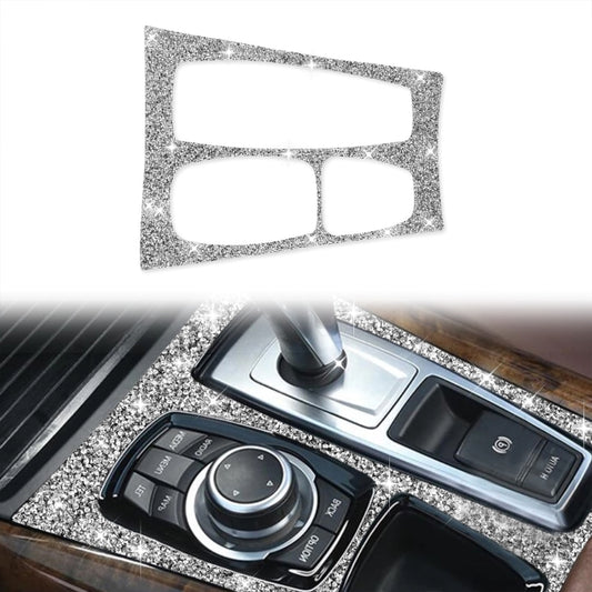 For BMW X5 E70 2008-2013 / X6 E71 2009-2014 Car Gear Panel Diamond Decoration Sticker, Low Configuration Left Drive - Car Interior Mouldings by PMC Jewellery | Online Shopping South Africa | PMC Jewellery | Buy Now Pay Later Mobicred