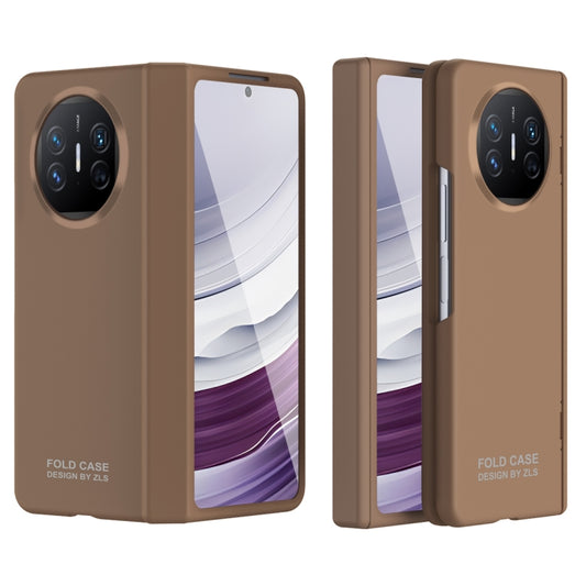 For Huawei Mate X5 Extraordinary Series Hinged Folding Full Phone Case(Coffee) - Huawei Cases by PMC Jewellery | Online Shopping South Africa | PMC Jewellery | Buy Now Pay Later Mobicred