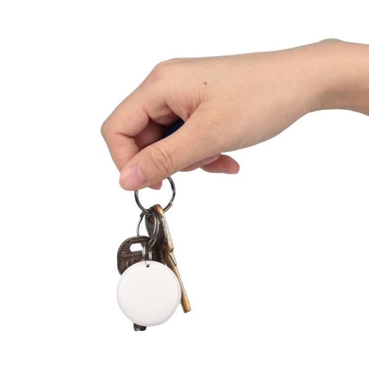 F6 Circular Global Location Tracker Anti-lost Device(White) - Personal Tracker by PMC TechLife | Online Shopping South Africa | PMC TechLife | Buy Now Pay Later Mobicred