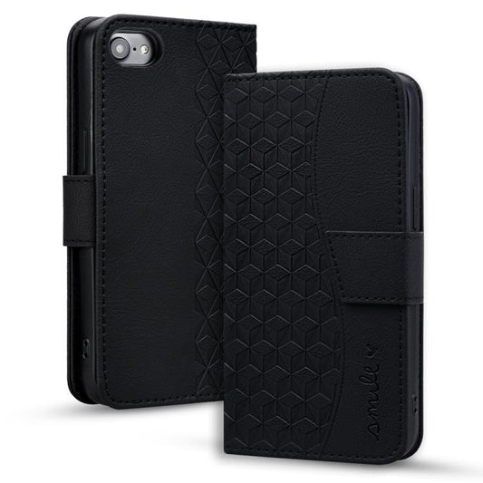 For iPhone 16e Business Diamond Buckle Leather Phone Case with Lanyard(Black) - iPhone 16e Cases by PMC Jewellery | Online Shopping South Africa | PMC Jewellery | Buy Now Pay Later Mobicred