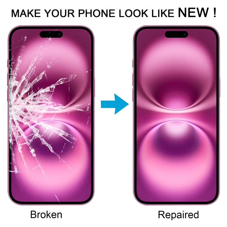 For iPhone 16 Plus Front Screen Outer Glass Lens with OCA Optically Clear Adhesive - LCD Related Parts by PMC Jewellery | Online Shopping South Africa | PMC Jewellery | Buy Now Pay Later Mobicred