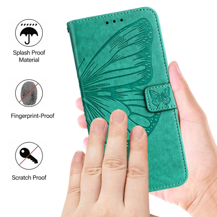 For Huawei Pura 70 Pro Embossed Butterfly Leather Phone Case(Green) - Huawei Cases by PMC Jewellery | Online Shopping South Africa | PMC Jewellery | Buy Now Pay Later Mobicred