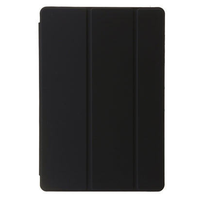 For Samsung Galaxy Tab S9 Ultra/S8 Ultra 3-Fold Clear Acrylic Leather Tablet Case(Black) - Galaxy Tab S9 Ultra Cases by PMC Jewellery | Online Shopping South Africa | PMC Jewellery | Buy Now Pay Later Mobicred