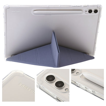 For Samsung Galaxy Tab S10+ / S9+ Clear Acrylic Deformation Leather Tablet Case(Lavender) - Tab S10+ Cases by PMC Jewellery | Online Shopping South Africa | PMC Jewellery | Buy Now Pay Later Mobicred