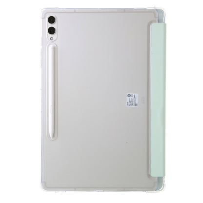 For Samsung Galaxy Tab S10+ / S9+ Clear Acrylic Deformation Leather Tablet Case(Green) - Tab S10+ Cases by PMC Jewellery | Online Shopping South Africa | PMC Jewellery | Buy Now Pay Later Mobicred