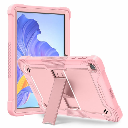 For Honor Pad X8 Shockproof Silicone Hybrid PC Tablet Case with Holder(Rose Gold) - Honor by PMC Jewellery | Online Shopping South Africa | PMC Jewellery | Buy Now Pay Later Mobicred