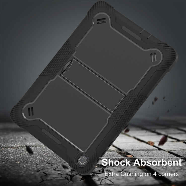 For Honor Pad X8 Shockproof Silicone Hybrid PC Tablet Case with Holder(Black) - Honor by PMC TechLife | Online Shopping South Africa | PMC TechLife