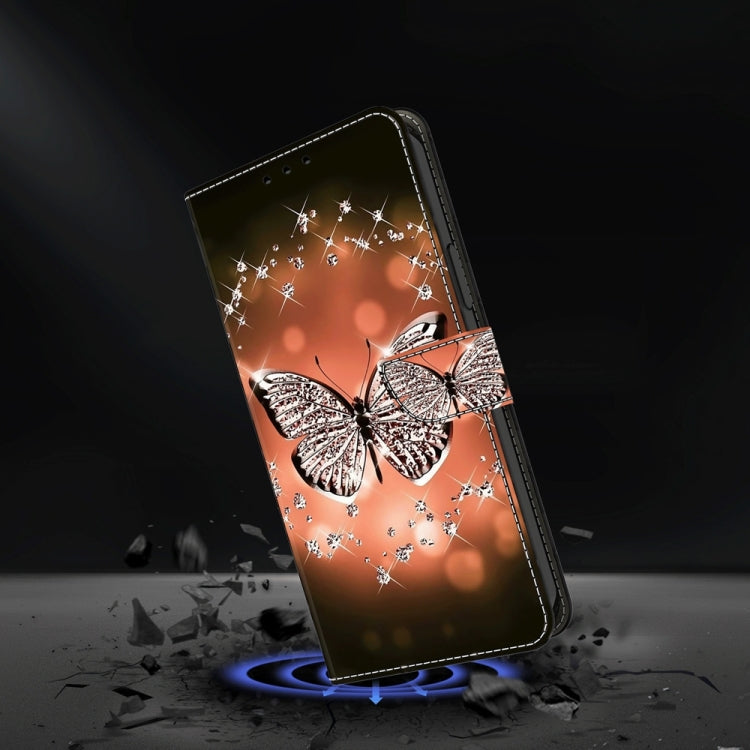For Motorola Moto G14 Crystal 3D Shockproof Protective Leather Phone Case(Crystal Butterfly) - Motorola Cases by PMC TechLife | Online Shopping South Africa | PMC TechLife | Buy Now Pay Later Mobicred