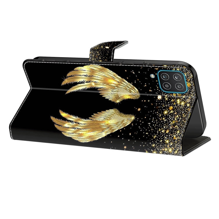 For Motorola Moto G24 Crystal 3D Shockproof Protective Leather Phone Case(Golden Wings) - Motorola Cases by PMC TechLife | Online Shopping South Africa | PMC TechLife | Buy Now Pay Later Mobicred