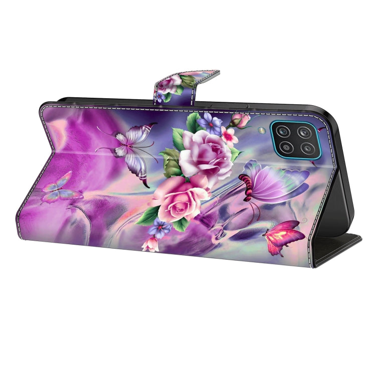 For Motorola Moto G34 Crystal 3D Shockproof Protective Leather Phone Case(Butterfly) - Motorola Cases by PMC TechLife | Online Shopping South Africa | PMC TechLife | Buy Now Pay Later Mobicred