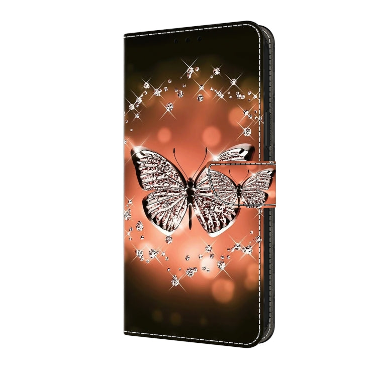 For Motorola Moto G34 Crystal 3D Shockproof Protective Leather Phone Case(Crystal Butterfly) - Motorola Cases by PMC TechLife | Online Shopping South Africa | PMC TechLife | Buy Now Pay Later Mobicred