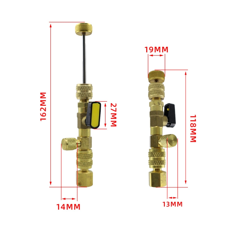 13pcs / Set Air Conditioning Valve Core Disassembly Tool with Rrepair Wrench & Valve Core - Air Conditioning System by PMC TechLife | Online Shopping South Africa | PMC TechLife | Buy Now Pay Later Mobicred