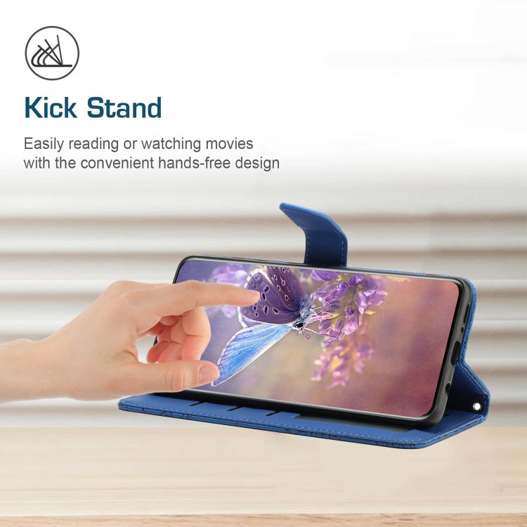 For Google Pixel 9 Skin Feel Butterfly Embossed Flip Leather Phone Case(Blue) - Google Cases by PMC TechLife | Online Shopping South Africa | PMC TechLife | Buy Now Pay Later Mobicred