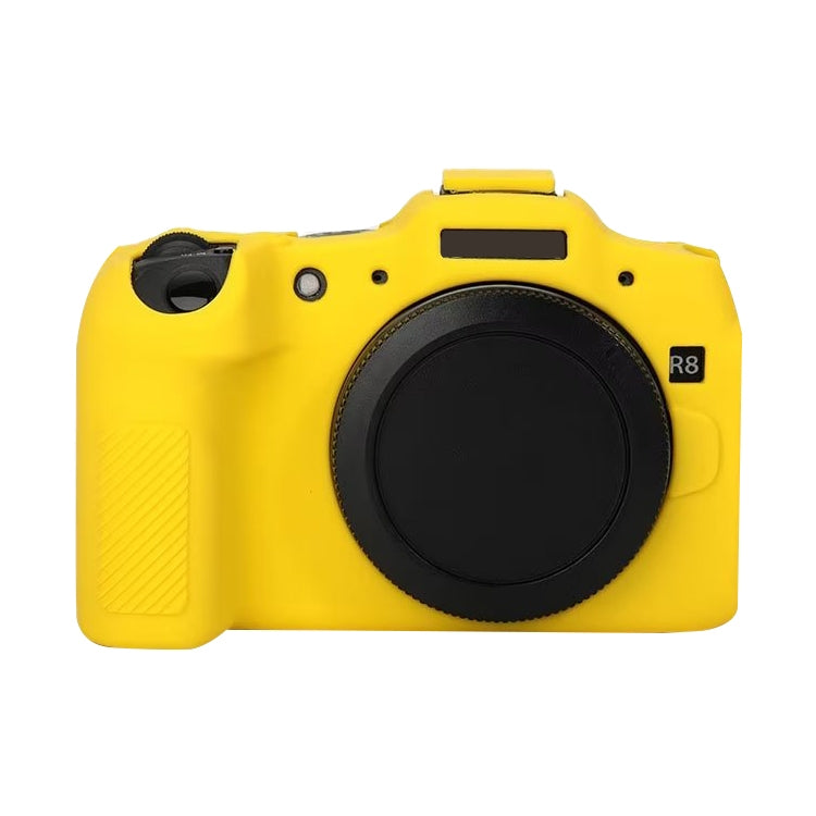 For Canon EOS R8 Soft Silicone Protective Case(Yellow) - Protective Case by PMC TechLife | Online Shopping South Africa | PMC TechLife | Buy Now Pay Later Mobicred