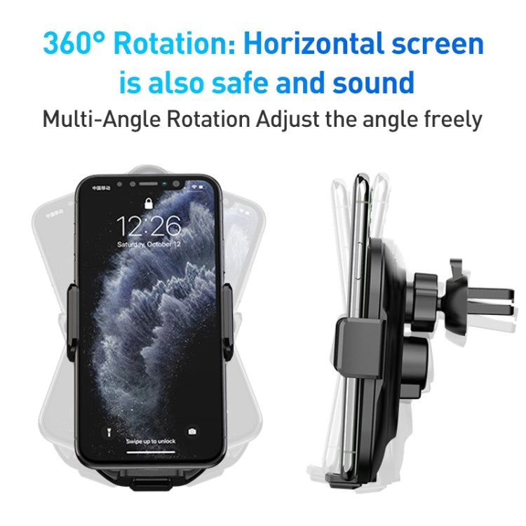 A7s Infrared lnduction Wireless Fast Charging Air Outlet Car Holder - Wireless Charger Holders by PMC TechLife | Online Shopping South Africa | PMC TechLife | Buy Now Pay Later Mobicred