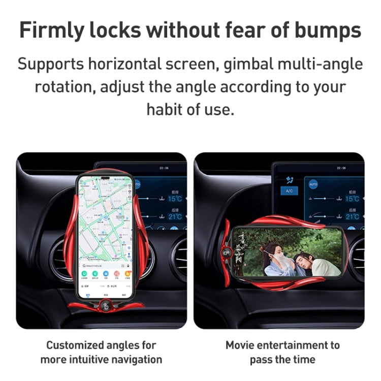 M2 Infrared lnduction Wireless Fast Charging Air Outlet Car Holder(Black) - Wireless Charger Holders by PMC TechLife | Online Shopping South Africa | PMC TechLife | Buy Now Pay Later Mobicred