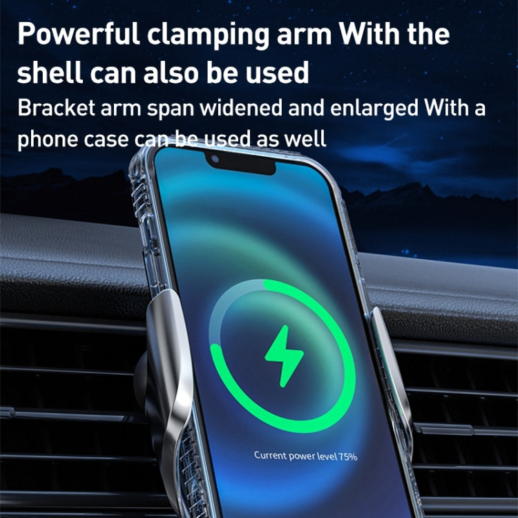 Q3S Infrared lnduction Wireless Fast Charging Air Outlet Car Holder(Silver) - Wireless Charger Holders by PMC TechLife | Online Shopping South Africa | PMC TechLife | Buy Now Pay Later Mobicred