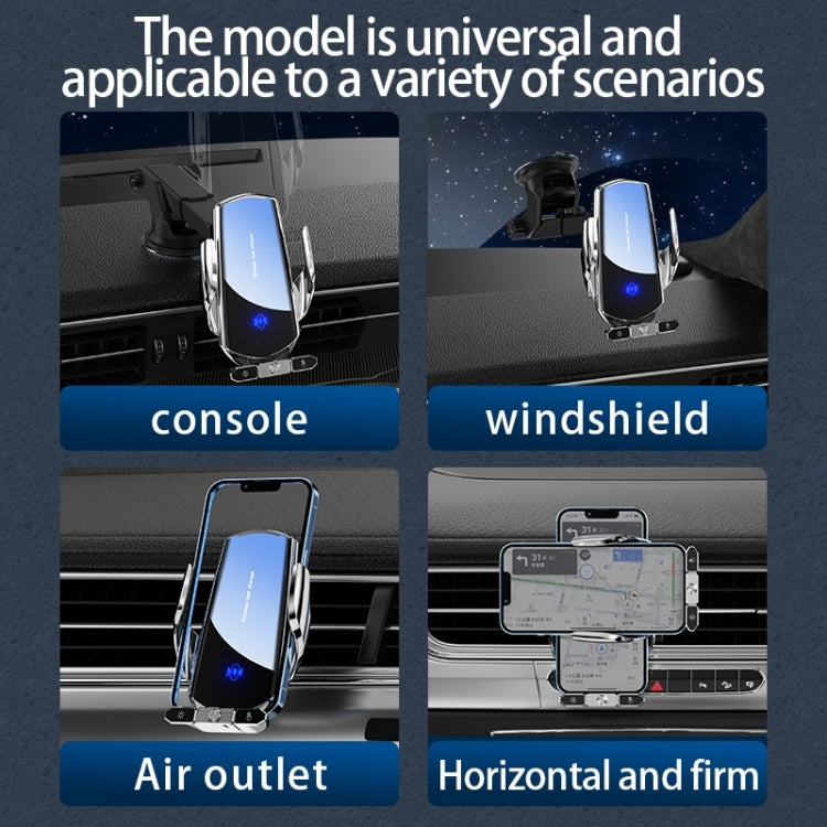 Q88 Infrared lnduction Wireless Fast Charging Air Outlet Car Holder(Silver) - Wireless Charger Holders by PMC TechLife | Online Shopping South Africa | PMC TechLife | Buy Now Pay Later Mobicred