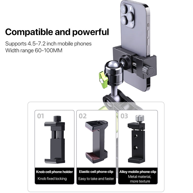 Single Suction Cup Pea Clamp Arm Holder 33cm with Knob Phone Clamp - Car Holders by PMC TechLife | Online Shopping South Africa | PMC TechLife | Buy Now Pay Later Mobicred