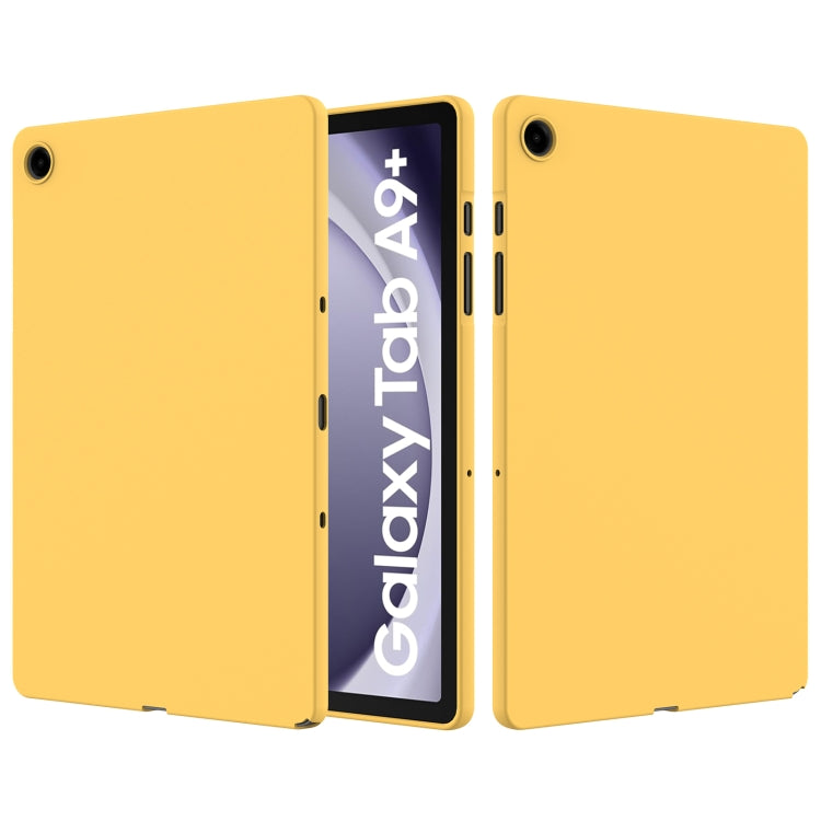 For Samsung Galaxy Tab A9+ Pure Color Liquid Silicone Shockproof Tablet Case(Yellow) - Galaxy Tab A9+ by PMC Jewellery | Online Shopping South Africa | PMC Jewellery | Buy Now Pay Later Mobicred