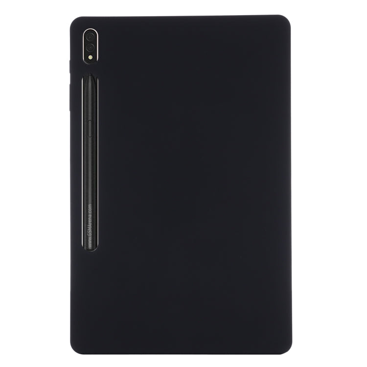 For Samsung Galaxy Tab S9 FE+ / S10+ Pure Color Liquid Silicone Shockproof Tablet Case(Black) - Galaxy Tab S9 FE+ by PMC Jewellery | Online Shopping South Africa | PMC Jewellery | Buy Now Pay Later Mobicred