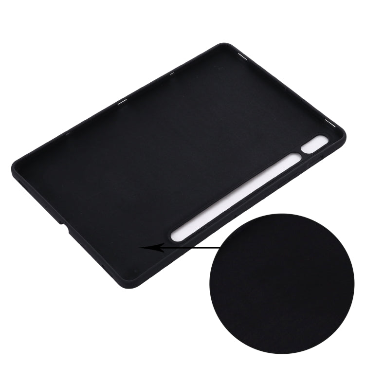 For Samsung Galaxy Tab S9 Pure Color Liquid Silicone Shockproof Tablet Case(Black) - Galaxy Tab S9 Cases by PMC Jewellery | Online Shopping South Africa | PMC Jewellery | Buy Now Pay Later Mobicred