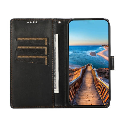 For Google Pixel 9 PU Genuine Leather Texture Embossed Line Phone Case(Black) - Google Cases by PMC Jewellery | Online Shopping South Africa | PMC Jewellery | Buy Now Pay Later Mobicred