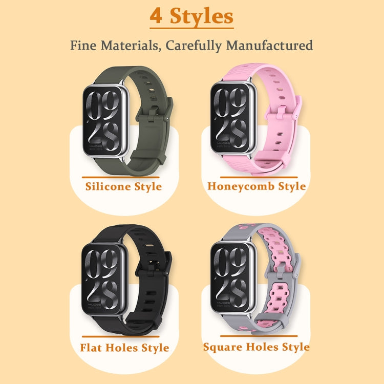 For Xiaomi Smart Band 9 Pro / 8 Pro Mijobs Silicone Breathable Watch Band(Wine Red+Silver) - free shipping - PMc TechLife - Order now!