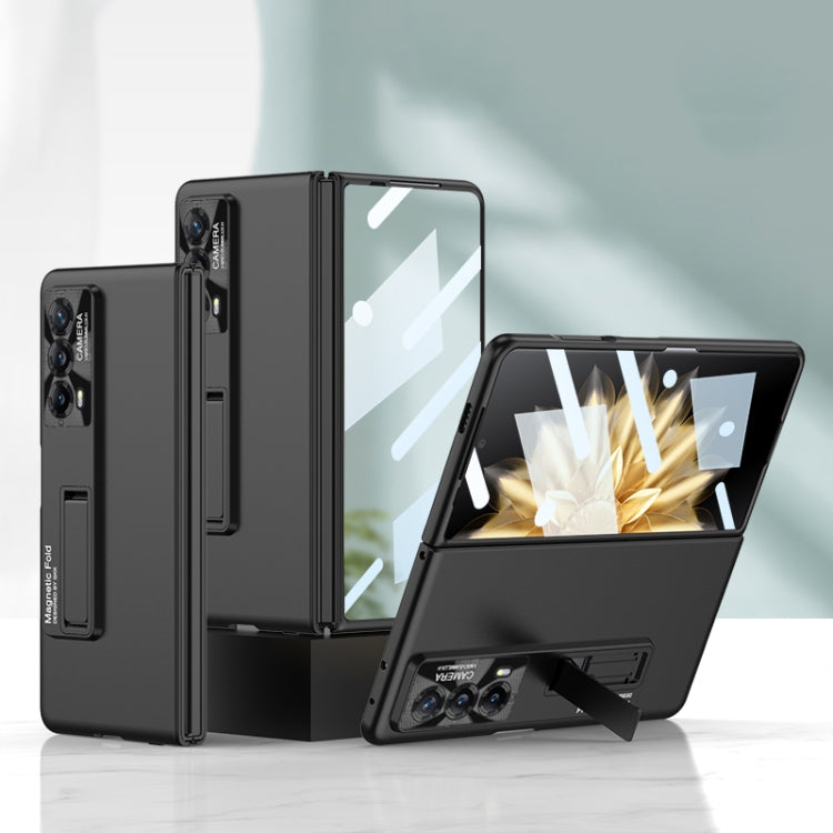 For Honor Magic VS2 GKK Integrated Ultra-thin Shockproof Phone Case with Holder(Black) - Honor Cases by PMC TechLife | Online Shopping South Africa | PMC TechLife | Buy Now Pay Later Mobicred
