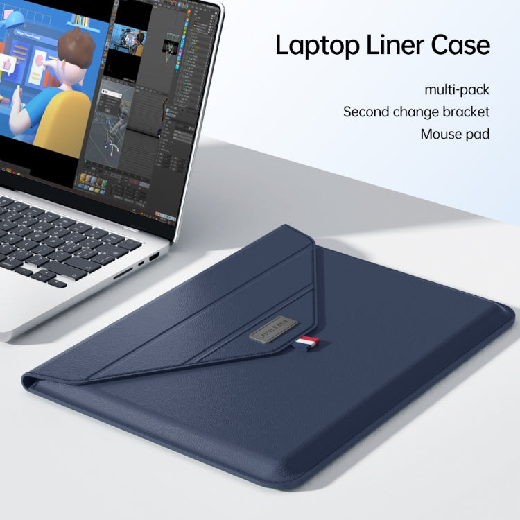 For 13/14 inch Envelope Holder Laptop Sleeve Bag(Brown) - 14.1 inch by PMC TechLife | Online Shopping South Africa | PMC TechLife | Buy Now Pay Later Mobicred