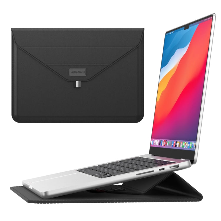 For 13/14 inch Envelope Holder Laptop Sleeve Bag(Black) - 14.1 inch by PMC TechLife | Online Shopping South Africa | PMC TechLife | Buy Now Pay Later Mobicred