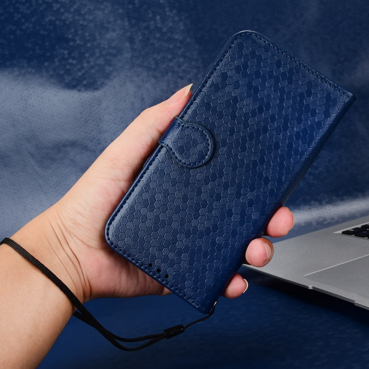 For Infinix Hot 40 / Hot 40 Pro 4G 2024 Honeycomb Dot Texture Leather Phone Case(Blue) - Infinix Cases by PMC Jewellery | Online Shopping South Africa | PMC Jewellery | Buy Now Pay Later Mobicred