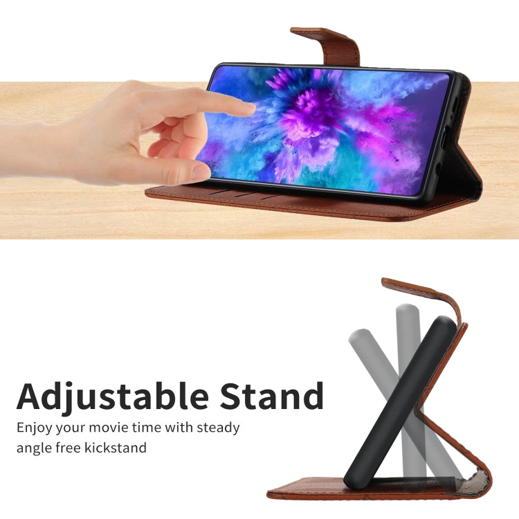 For Google Pixel 9 Pro Rhombic Grid Texture Leather Phone Case(Brown) - Google Cases by PMC TechLife | Online Shopping South Africa | PMC TechLife | Buy Now Pay Later Mobicred