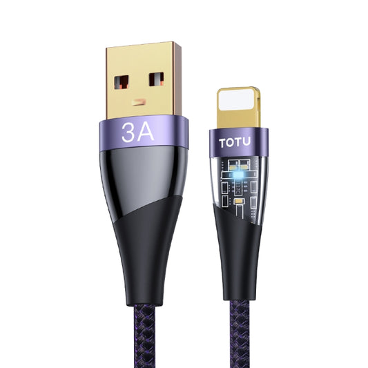 TOTU BT-018 Ming Series 3A USB to 8 Pin Fast Charging Data Cable, Length:1.5m(Purple) - Normal Style Cable by TOTUDESIGN | Online Shopping South Africa | PMC Jewellery | Buy Now Pay Later Mobicred