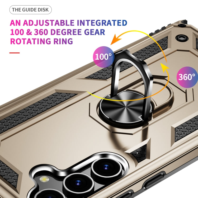 For Samsung Galaxy S24 5G Shockproof TPU + PC Phone Case(Gold) - Galaxy S24 5G Cases by PMC TechLife | Online Shopping South Africa | PMC TechLife
