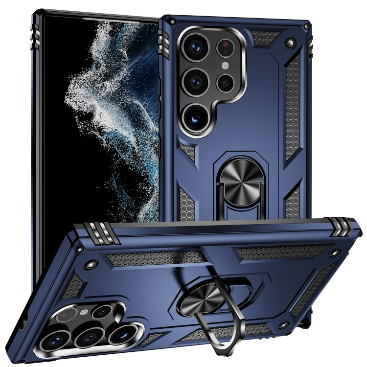 For Samsung Galaxy S24 Ultra 5G Shockproof TPU + PC Phone Case(Blue) - Galaxy S24 Ultra 5G Cases by PMC TechLife | Online Shopping South Africa | PMC TechLife