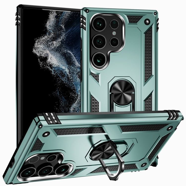 For Samsung Galaxy S24 Ultra 5G Shockproof TPU + PC Phone Case(Dark Green) - Galaxy S24 Ultra 5G Cases by PMC TechLife | Online Shopping South Africa | PMC TechLife