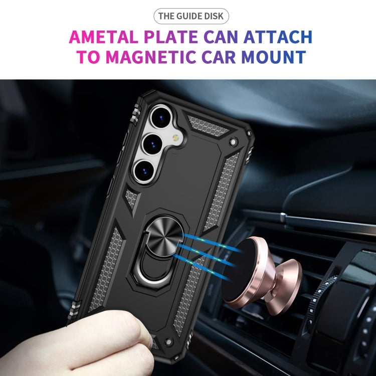 For Samsung Galaxy S25 5G Shockproof TPU + PC Phone Case(Black) - Galaxy S25 5G Cases by PMC Jewellery | Online Shopping South Africa | PMC Jewellery | Buy Now Pay Later Mobicred