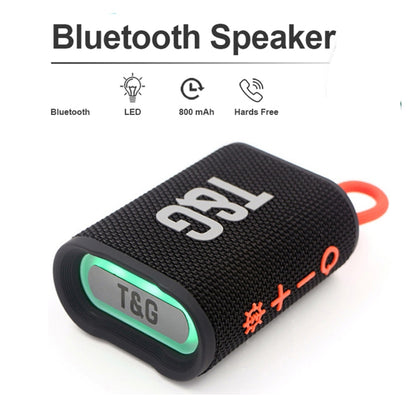 T&G TG396 Outdoor Portable Ambient RGB Light IPX7 Waterproof Bluetooth Speaker(Purple) - Waterproof Speaker by T&G | Online Shopping South Africa | PMC Jewellery | Buy Now Pay Later Mobicred