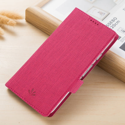 For LG Stylo 6 ViLi Side Button Magnetic Suction Type Shockproof TPU + PU Horizontal Flip Protective Case with Card Slot & Holder & Wallet(Rose Red) - LG by ViLi | Online Shopping South Africa | PMC Jewellery | Buy Now Pay Later Mobicred